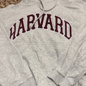 Harvard H and M Gray Hoodie Sweatshirt